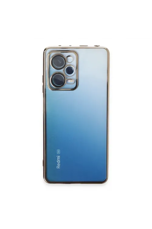 Xiaomi Redmi Note 12 Pro 5g Kılıf Razer Lensli Silikon - Gold