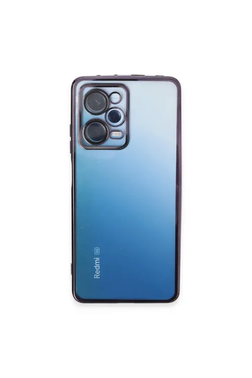 Xiaomi Redmi Note 12 Pro 5g Kılıf Razer Lensli Silikon - Mor