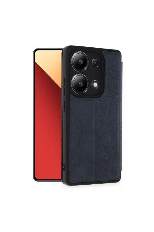 Xiaomi Redmi Note 13 4g Kılıf Flip Cover - Lacivert