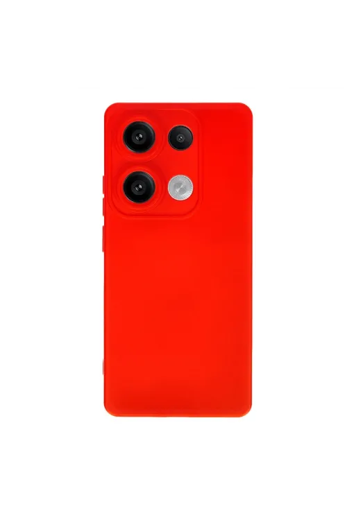 Xiaomi Redmi Note 13 4g Kılıf Nano İçi Kadife Silikon - Kırmızı