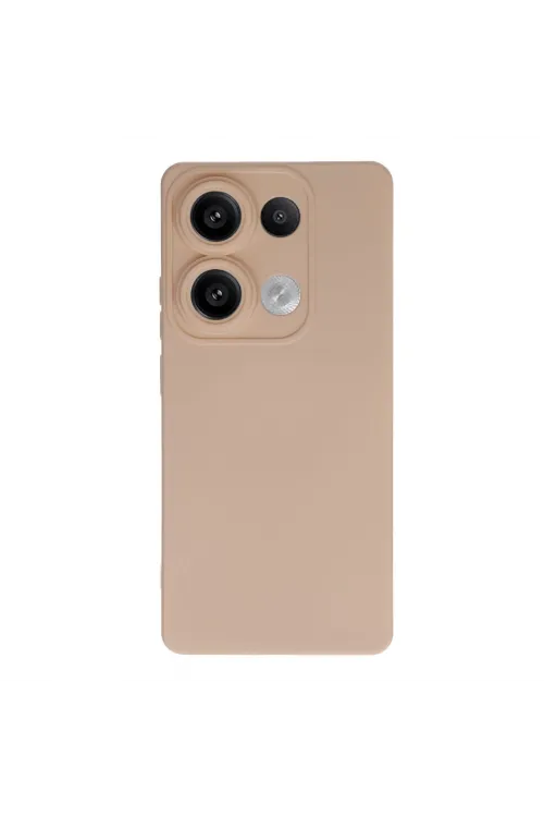 Xiaomi Redmi Note 13 4g Kılıf Nano İçi Kadife Silikon - Pudra