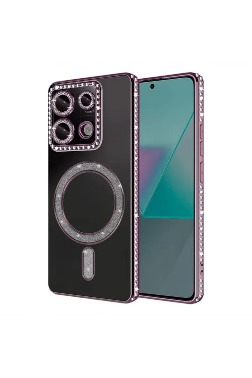 Xiaomi Redmi Note 13 Pro 4g Joke Simli Magneticsafe Kılıf - Pembe
