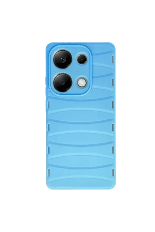 Xiaomi Redmi Note 13 Pro 4g Kılıf Bibercas Silikon Kapak - Mavi