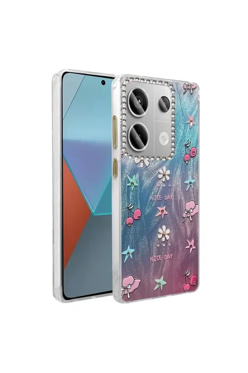 Xiaomi Redmi Note 13 Pro 4g Kılıf Blade Aynalı Desenli Kapak - Desen 4