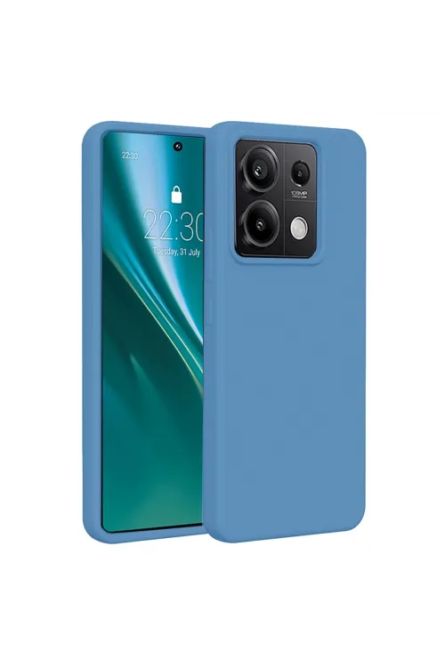 Xiaomi Redmi Note 13 Pro 4g Kılıf First Silikon - Mavi