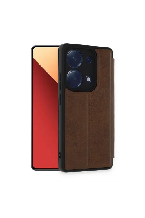 Xiaomi Redmi Note 13 Pro 4g Kılıf Flip Cover - Taba