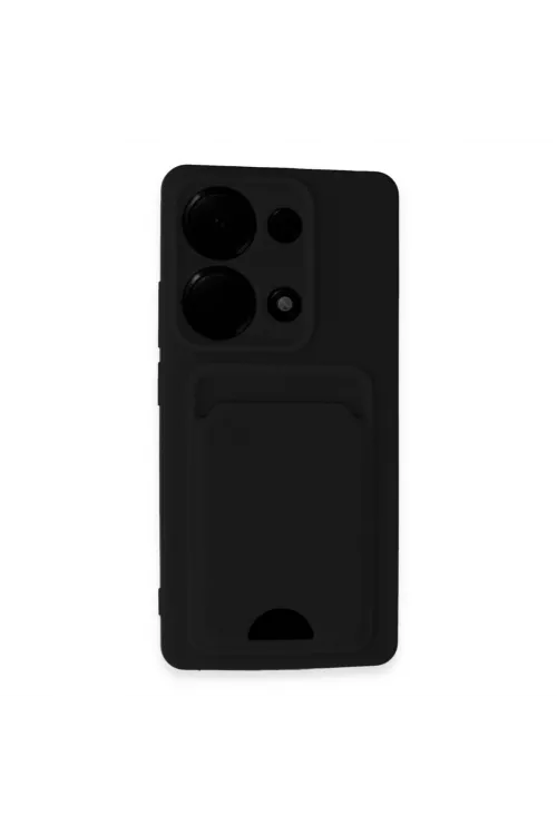 Xiaomi Redmi Note 13 Pro 4g Kılıf Kelvin Kartvizitli Silikon - Siyah