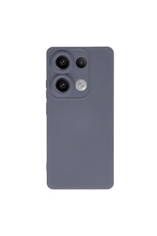 Xiaomi Redmi Note 13 Pro 4g Kılıf Nano İçi Kadife Silikon - Gri