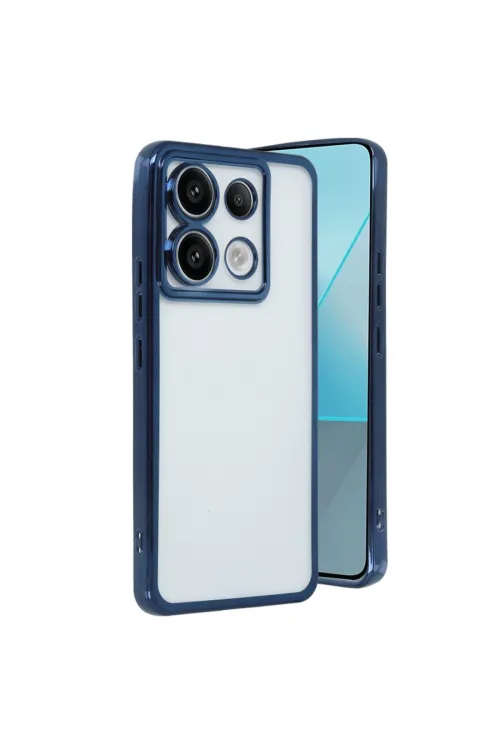 Xiaomi Redmi Note 13 Pro 4g Kılıf Razer Lensli Silikon - Lacivert