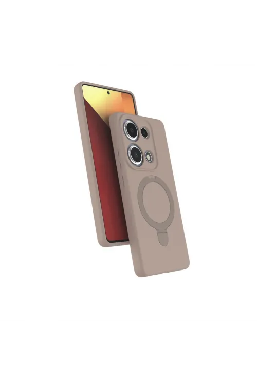 Xiaomi Redmi Note 13 Pro 4g Regal Magsafe Standlı Kapak - Çöl Titanyum