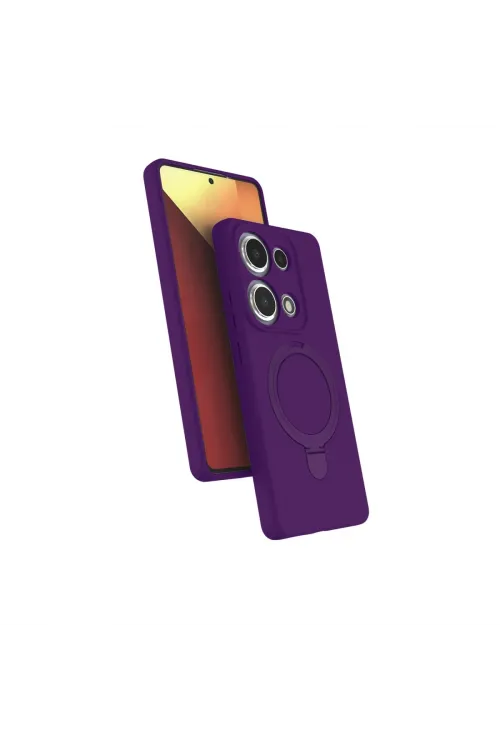 Xiaomi Redmi Note 13 Pro 4g Regal Magsafe Standlı Kapak - Derin Mor