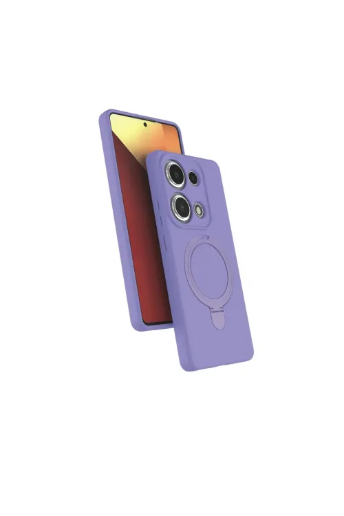Xiaomi Redmi Note 13 Pro 4g Regal Magsafe Standlı Kapak - Lila