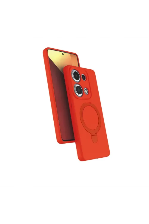 Xiaomi Redmi Note 13 Pro 4g Regal Magsafe Standlı Kapak - Turuncu