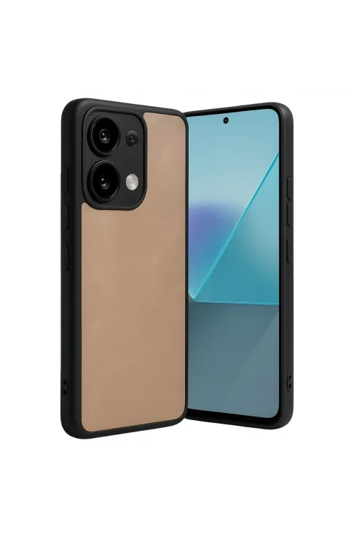 Xiaomi Redmi Note 13 Pro 5g Kılıf Aras Deri Kapak - Pudra
