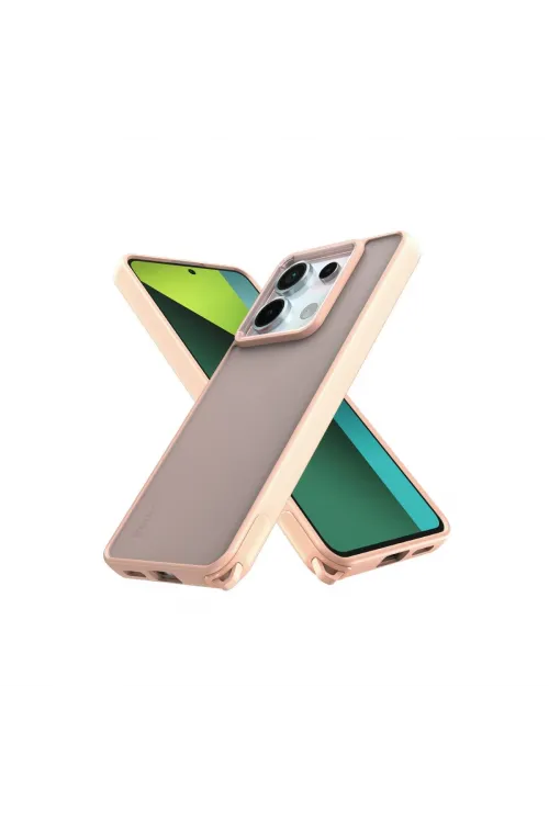 Xiaomi Redmi Note 13 Pro 5g Kılıf Elegant Kapak - Pudra