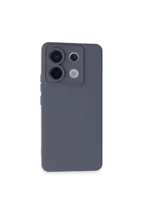 Xiaomi Redmi Note 13 Pro 5g Kılıf Nano İçi Kadife Silikon - Gri