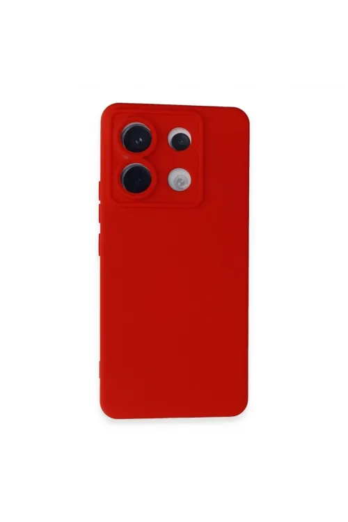 Xiaomi Redmi Note 13 Pro 5g Kılıf Nano İçi Kadife Silikon - Kırmızı