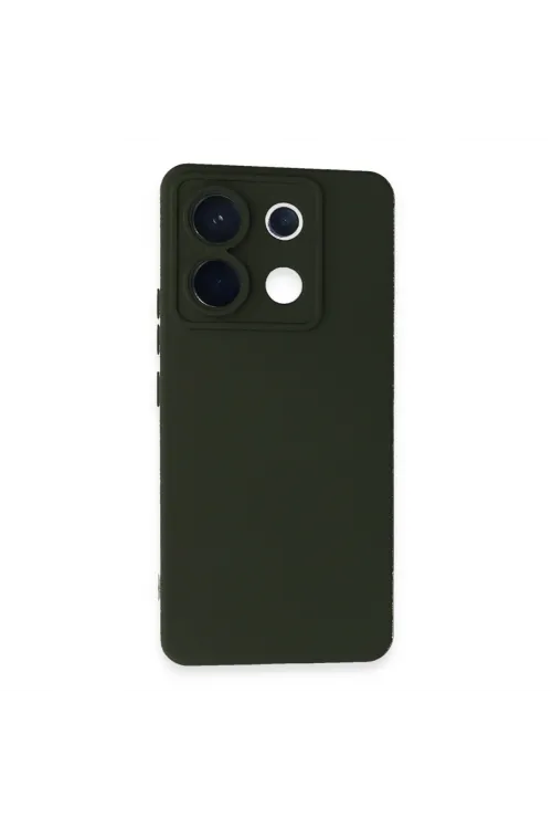 Xiaomi Redmi Note 13 Pro 5g Kılıf Nano İçi Kadife Silikon - Koyu Yeşil
