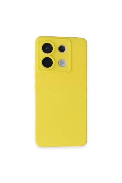 Xiaomi Redmi Note 13 Pro 5g Kılıf Nano İçi Kadife Silikon - Sarı