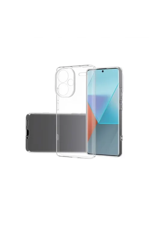 Xiaomi Redmi Note 13 Pro Plus Kılıf Lüx Şeffaf Silikon