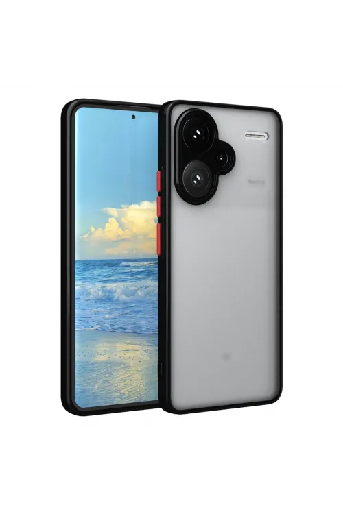 Xiaomi Redmi Note 13 Pro Plus Kılıf Montreal Silikon Kapak - Siyah
