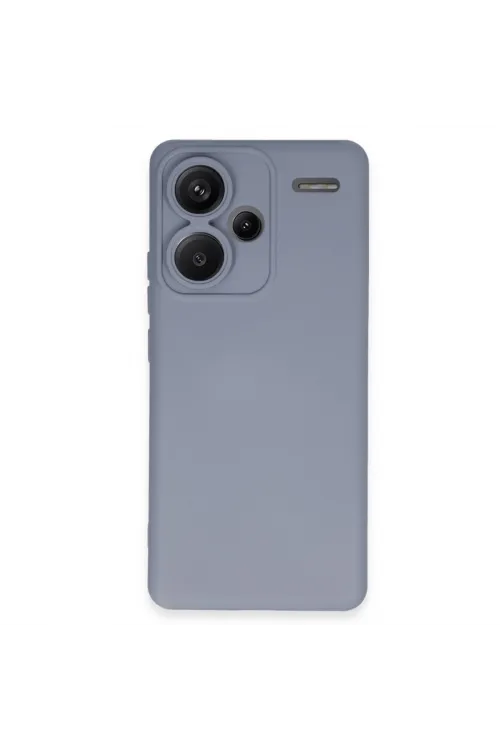 Xiaomi Redmi Note 13 Pro Plus Kılıf Nano İçi Kadife Silikon - Gri
