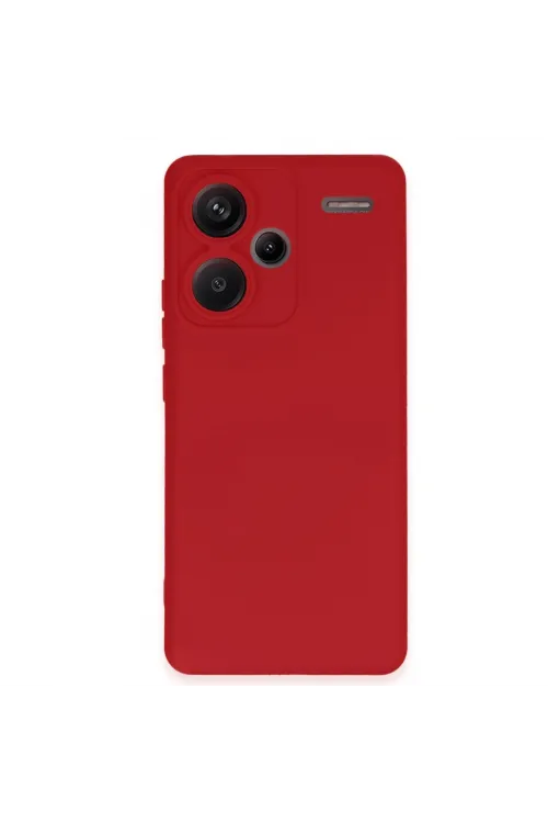 Xiaomi Redmi Note 13 Pro Plus Kılıf Nano İçi Kadife Silikon - Kırmızı