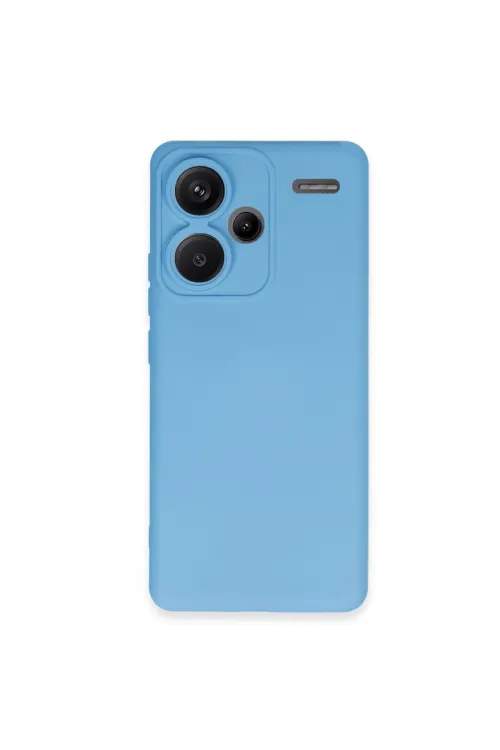 Xiaomi Redmi Note 13 Pro Plus Kılıf Nano İçi Kadife Silikon - Mavi