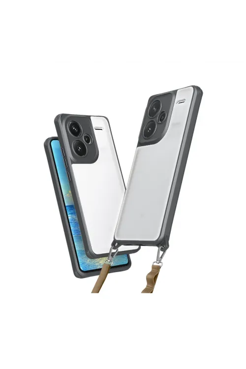 Xiaomi Redmi Note 13 Pro Plus Kılıf Penta Silikon Kılıf - Titan Gri