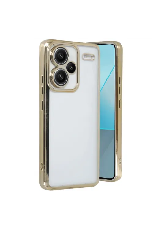 Xiaomi Redmi Note 13 Pro Plus Kılıf Razer Lensli Silikon - Gold