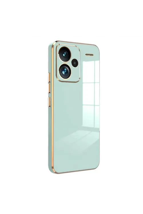Xiaomi Redmi Note 13 Pro Plus Kılıf Volet Silikon - Açık Yeşil