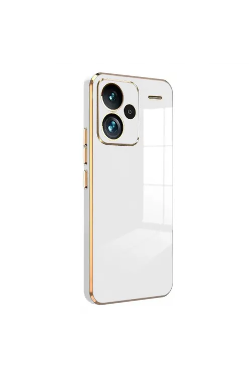 Xiaomi Redmi Note 13 Pro Plus Kılıf Volet Silikon - Beyaz