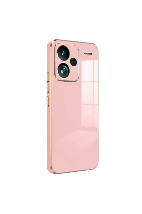Xiaomi Redmi Note 13 Pro Plus Kılıf Volet Silikon - Pembe