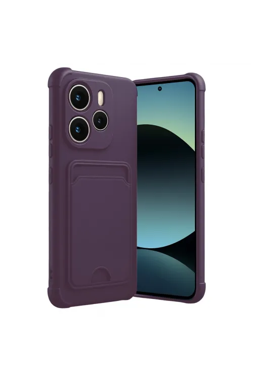Xiaomi Redmi Note 14 4g Kelvin Kartvizitli Silikon - Derin Mor