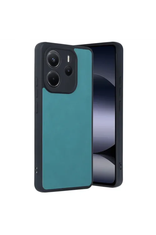 Xiaomi Redmi Note 14 4g Kılıf Aras Deri Kapak - Açık Yeşil