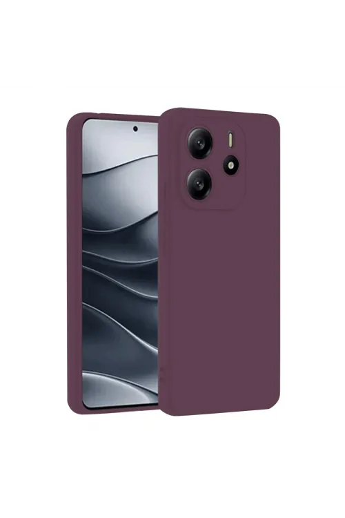 Xiaomi Redmi Note 14 4g Kılıf First Silikon - Mürdüm