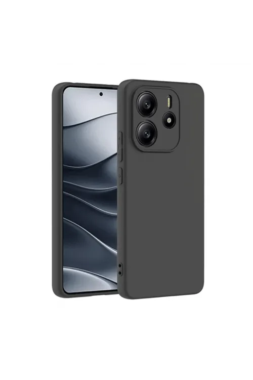 Xiaomi Redmi Note 14 4g Kılıf First Silikon - Siyah