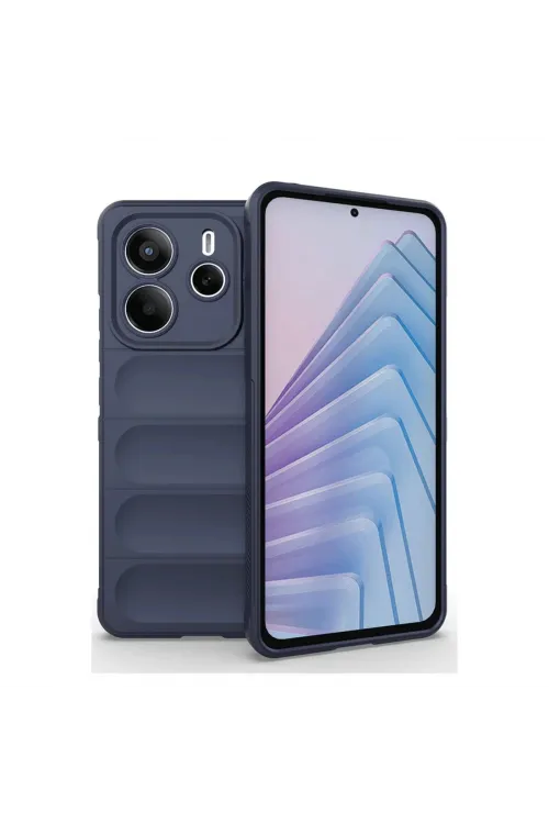 Xiaomi Redmi Note 14 4g Kılıf Optimum Silikon - Lacivert