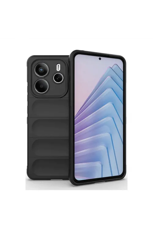 Xiaomi Redmi Note 14 4g Kılıf Optimum Silikon - Siyah