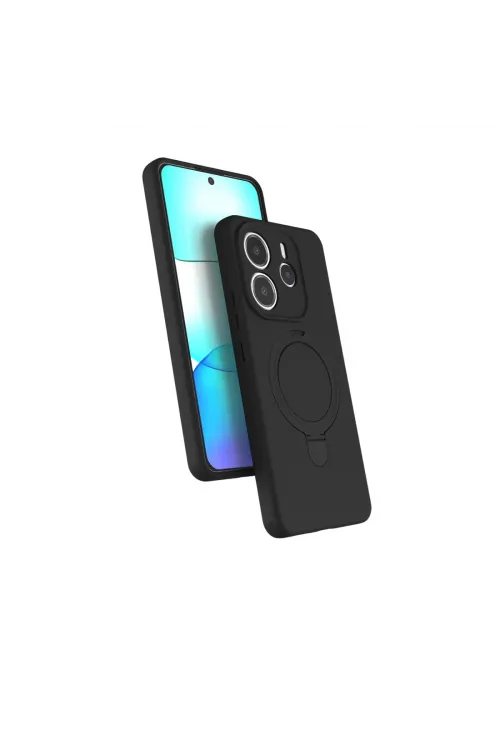 Xiaomi Redmi Note 14 4g Regal Magsafe Standlı Kapak - Siyah