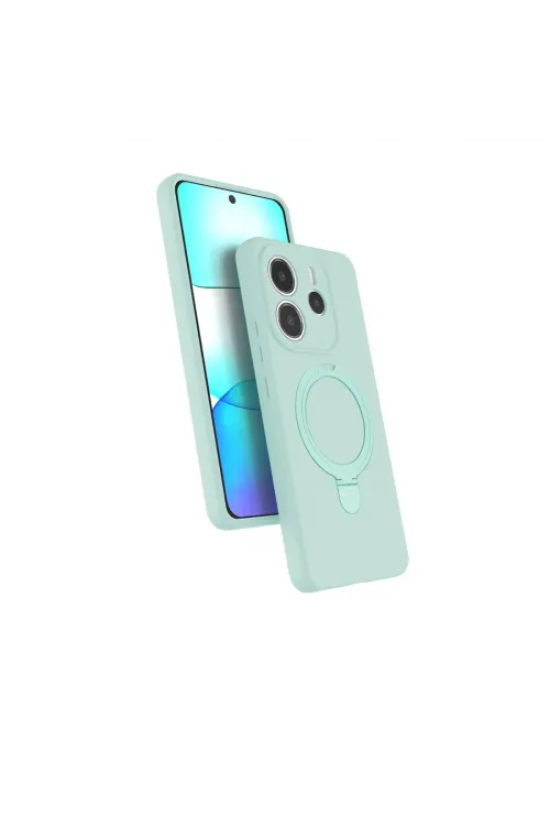 Xiaomi Redmi Note 14 4g Regal Magsafe Standlı Kapak - Su Yeşili