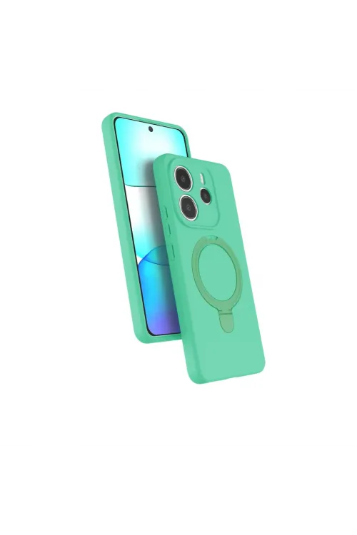 Xiaomi Redmi Note 14 4g Regal Magsafe Standlı Kapak - Yeşil