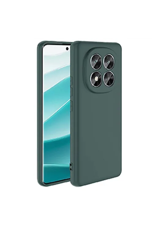 Xiaomi Redmi Note 14 Pro 4g Kılıf First Silikon - Koyu Yeşil