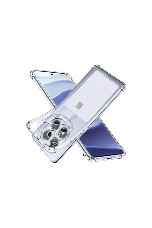 Xiaomi Redmi Note 14 Pro 4g Kılıf Kart Şeffaf Silikon - Şeffaf