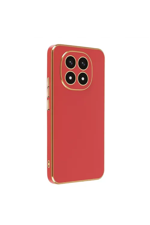 Xiaomi Redmi Note 14 Pro 4g Kılıf Volet Silikon - Kırmızı