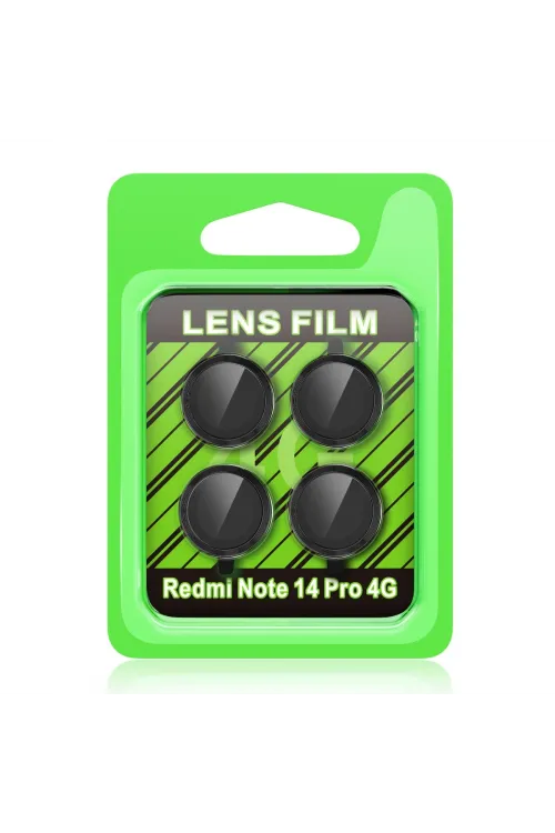 Xiaomi Redmi Note 14 Pro 4g Raze Metal Kamera Lens - Siyah