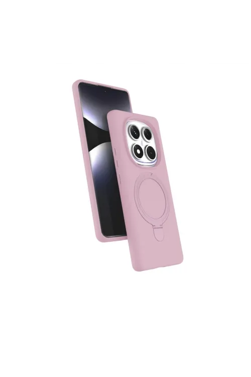 Xiaomi Redmi Note 14 Pro 4g Regal Magsafe Standlı Kapak - Açık Pembe