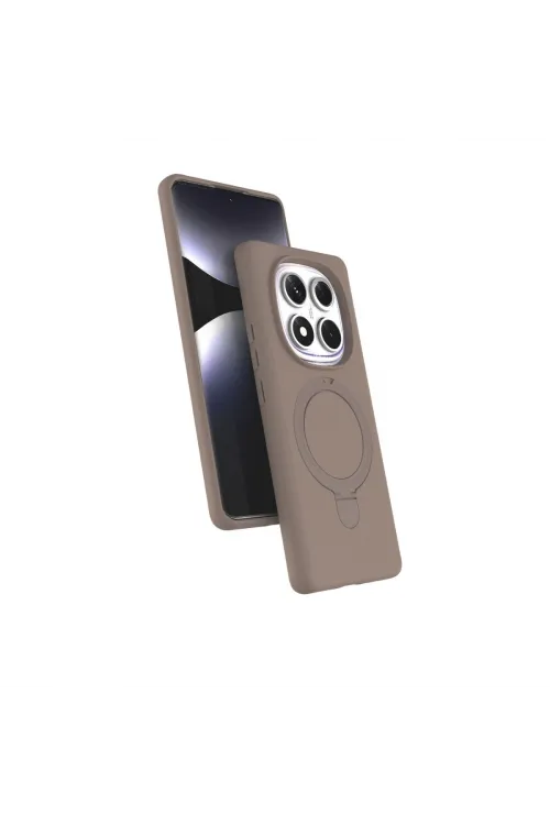 Xiaomi Redmi Note 14 Pro 4g Regal Magsafe Standlı Kapak - Çöl Titanyum