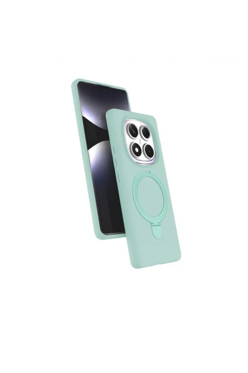 Xiaomi Redmi Note 14 Pro 4g Regal Magsafe Standlı Kapak - Su Yeşili