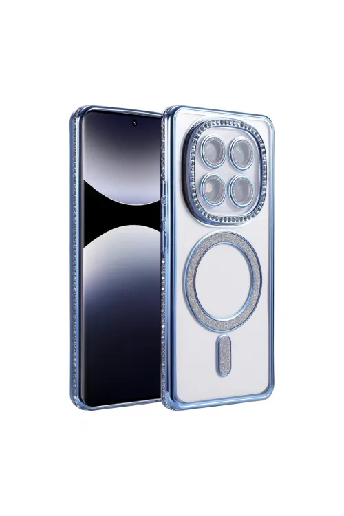 Xiaomi Redmi Note 14 Pro 5g Joke Simli Magneticsafe Kılıf - Mavi